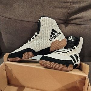 Size 2 Boys Adidas Wrestling Shoes (New with Box)
